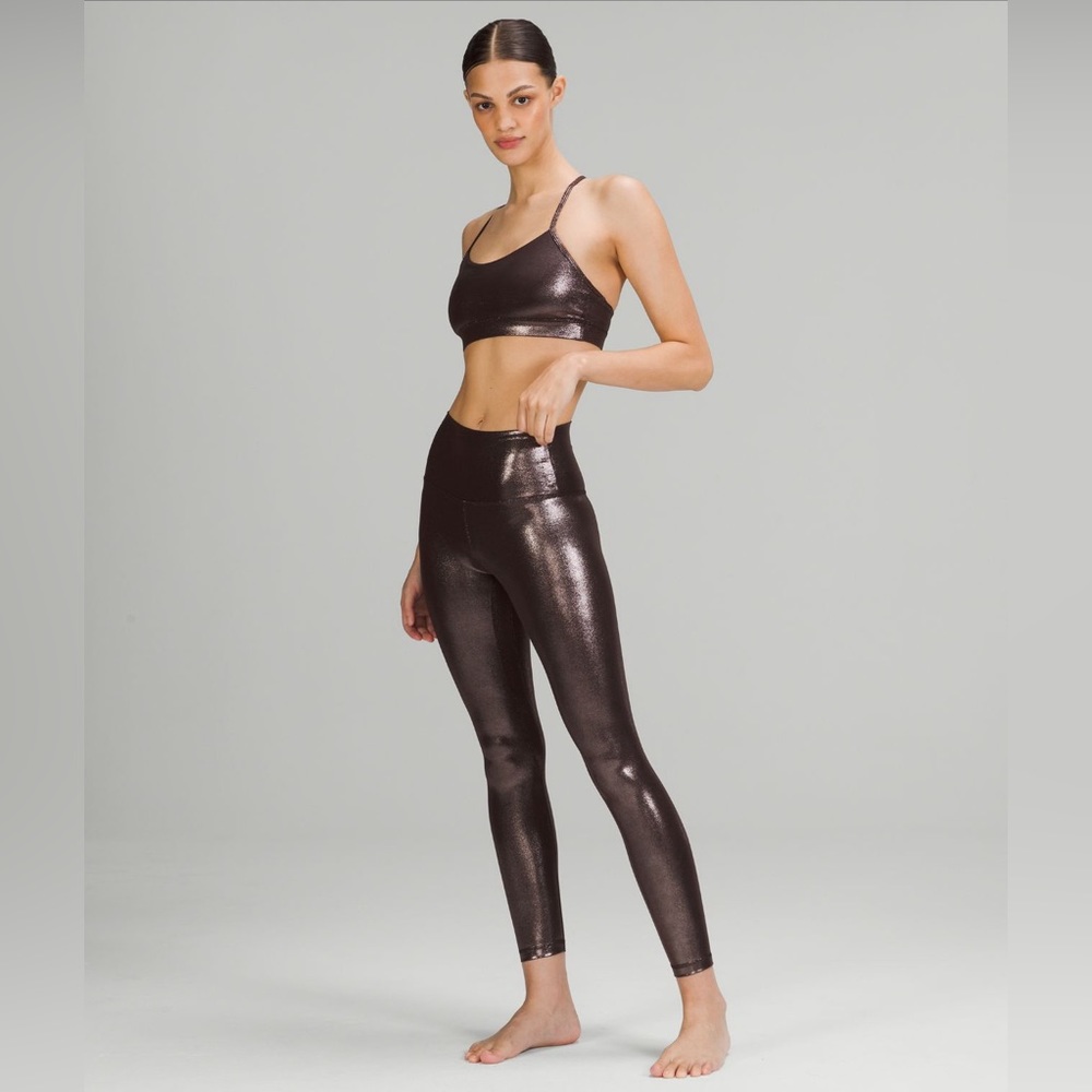 lululemon Align Pant Tight Leggings 25” Shine - Radiate Foil Print Fresh Press 0